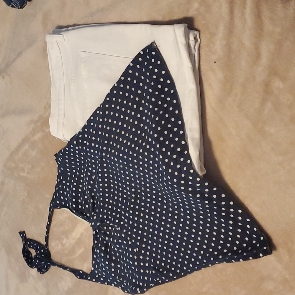 Polk a dot halter